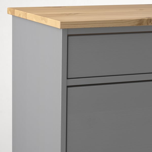 IKEA KALLSÖ Storage Bench Gray 31 1/2x14 3/4x21 7/8 "