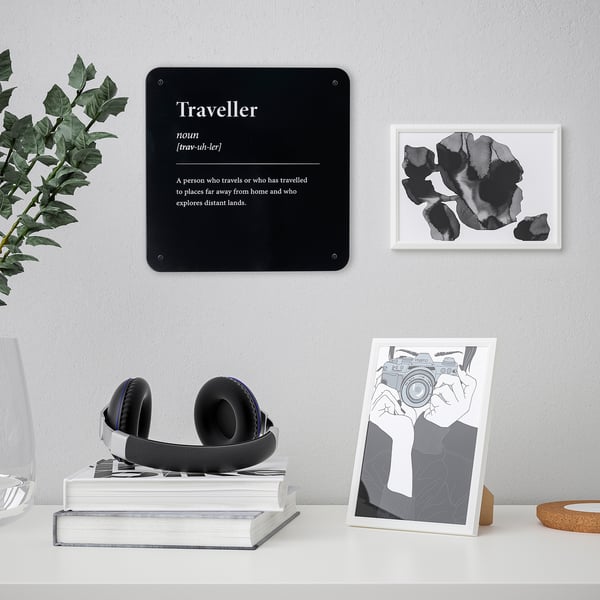 IKEA KÄNGSLEBODA Wall Decoration Traveller 7 ¾x7 ¾ "