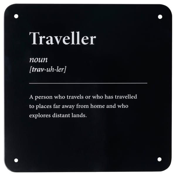 IKEA KÄNGSLEBODA Wall decoration traveller 7 ¾x7 ¾ "