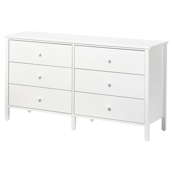 IKEA KILBERGET 6-drawer chest white/anchor/unlock function 56 3/4x30 3/4 "