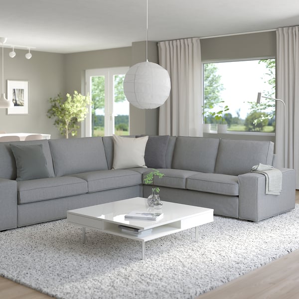 IKEA KIVIK Sectional 5-seat Corner Tibbleby Beige/gray