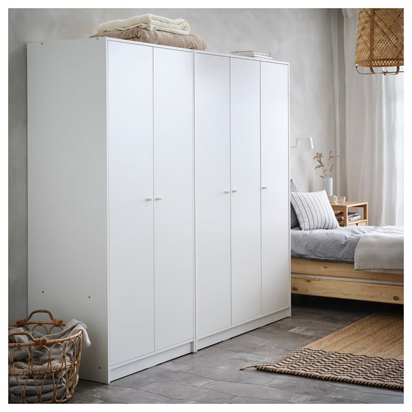 IKEA KLEPPSTAD Wardrobe With 2 Doors White 31 1/4x69 1/4 "