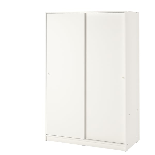IKEA KLEPPSTAD Wardrobe with sliding doors white 46 1/8x69 1/4 "