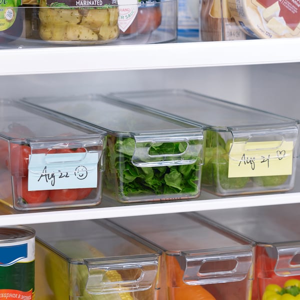 IKEA KLIPPKAKTUS Storage Box For Fridge Clear 12 ½x4x3 ¼ "