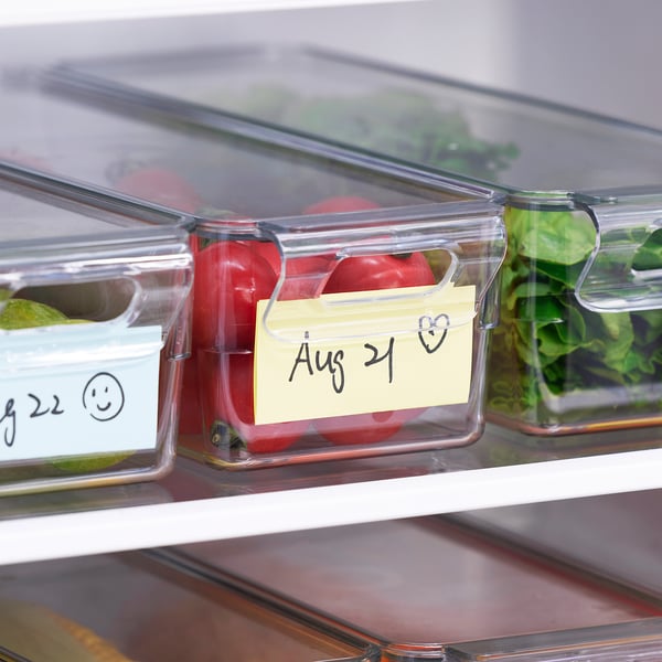 IKEA KLIPPKAKTUS Storage Box For Fridge Clear 12 ½x4x3 ¼ "