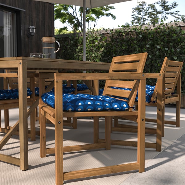 IKEA KLÖSAN Chair Pad Outdoor Dark Blue 19 5/8x19 5/8 "