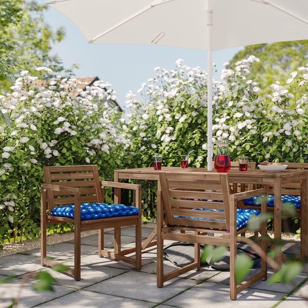 IKEA KLÖSAN Chair Pad Outdoor Dark Blue 19 5/8x19 5/8 "