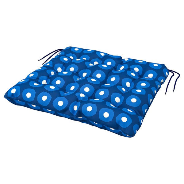 IKEA KLÖSAN Chair pad outdoor dark blue 19 5/8x19 5/8 "