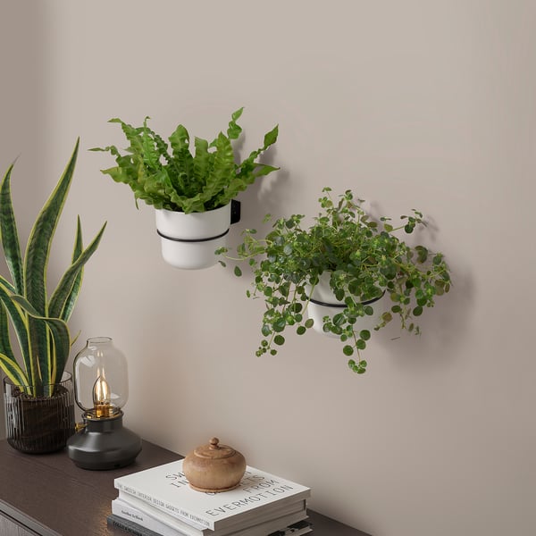 IKEA KLOTTHUJA Plant Pot Holder Indoor/outdoor Black 4 ¾ "