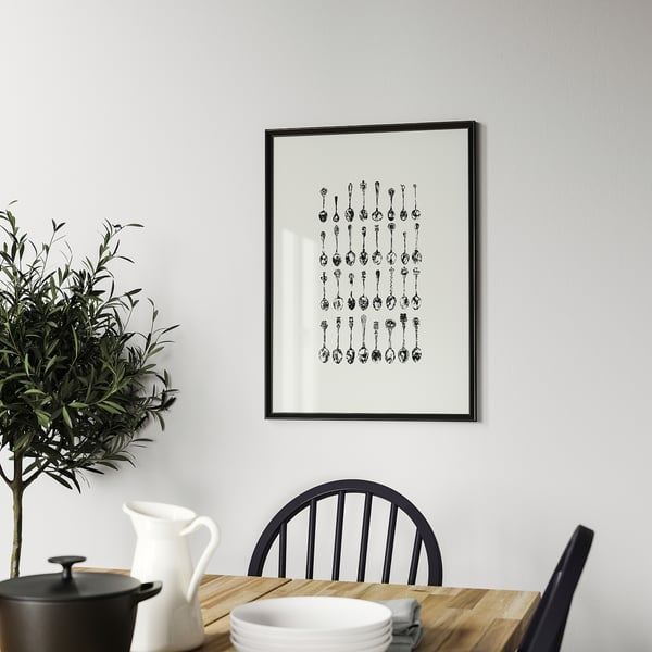 IKEA KNOPPÄNG Frame With Poster Souvenir Collection 19 ¾x27 ½ "