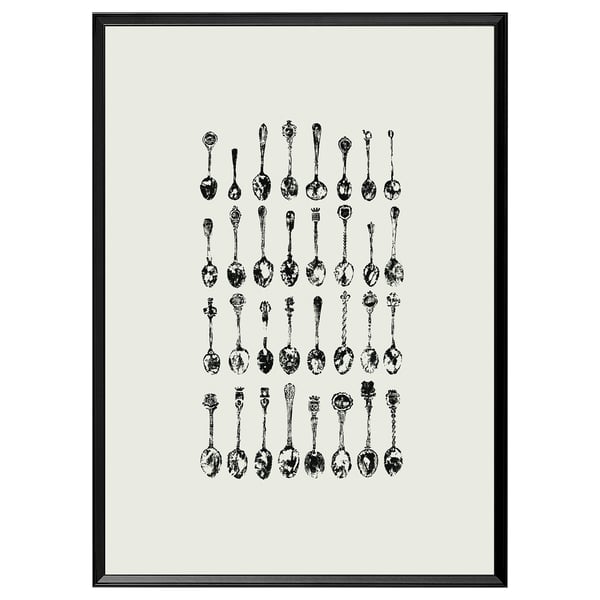 IKEA KNOPPÄNG Frame with poster souvenir collection 19 ¾x27 ½ "