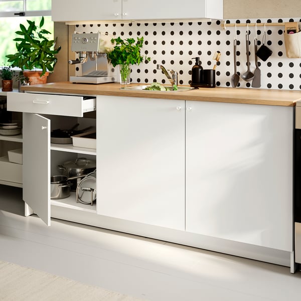 IKEA KNOXHULT Base Cabinet With Doors And Drawer White 72x24x36 "