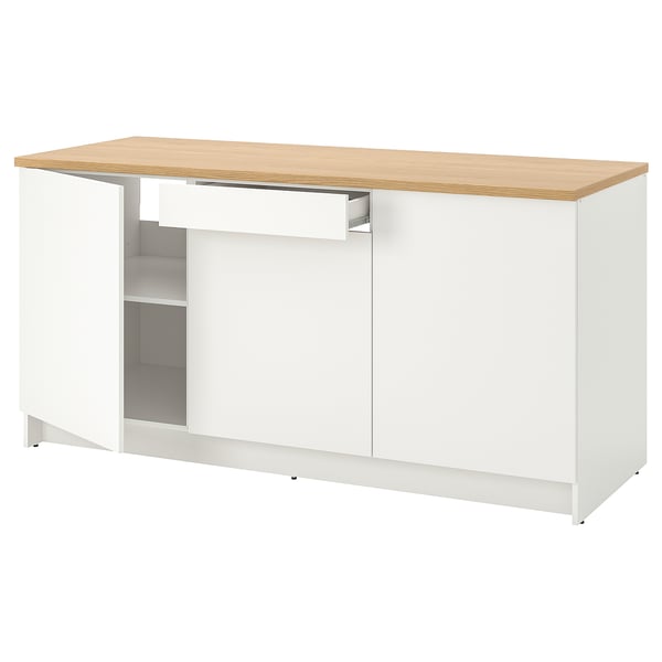 IKEA KNOXHULT Base cabinet with doors and drawer white 72x24x36 "