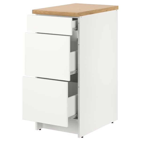 IKEA KNOXHULT Base cabinet with drawers white 15x24x36 "