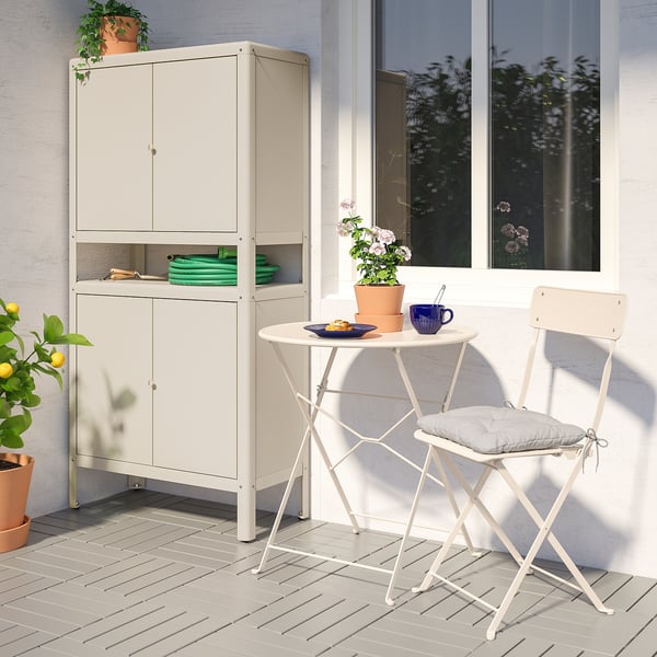 IKEA KOLBJÖRN Cabinet Indoor/outdoor Beige 31 1/2x63 3/8 "