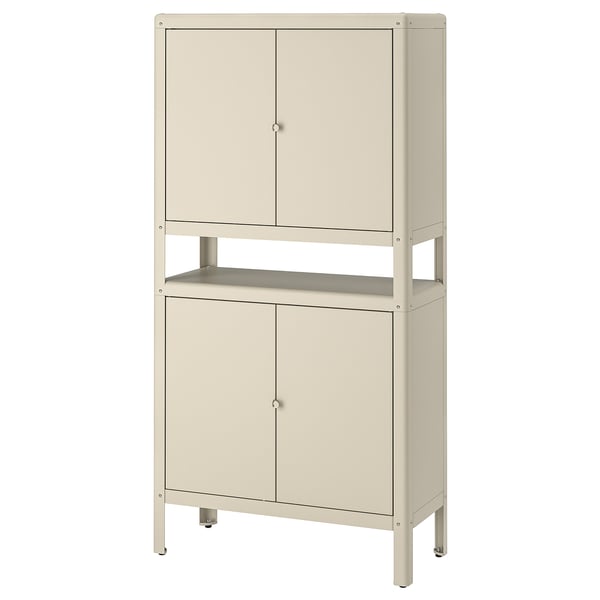 IKEA KOLBJÖRN Cabinet indoor/outdoor beige 31 1/2x63 3/8 "