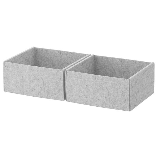 IKEA KOMPLEMENT Box light gray 9 ¾x10 ½x4 ¾ "