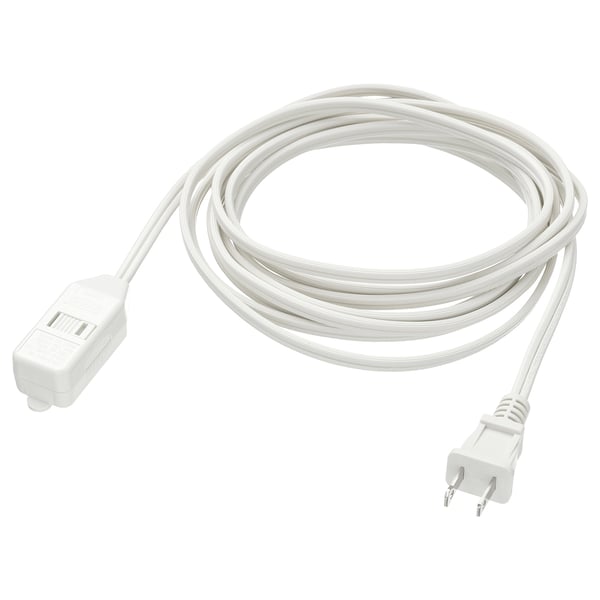 IKEA KOPPLA Extension cord ungrounded white 141 ¾ "