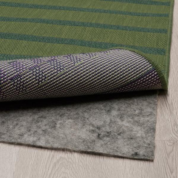 IKEA KORSNING Rug Flatwoven In/outdoor Green Purple/stripe 2 ' 7 "x8 ' 2 "