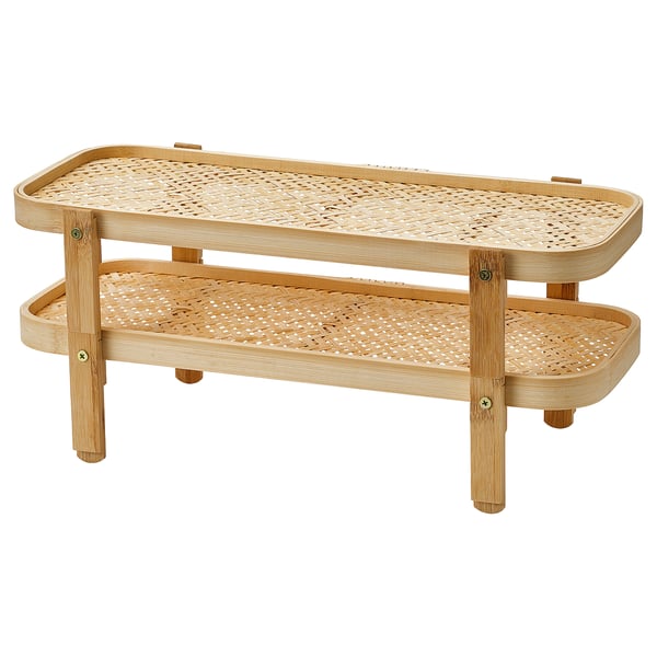 IKEA KÖSSEBÄR Food drying rack with 2 trays bamboo 18 1/8x8 1/4x8 5/8 "
