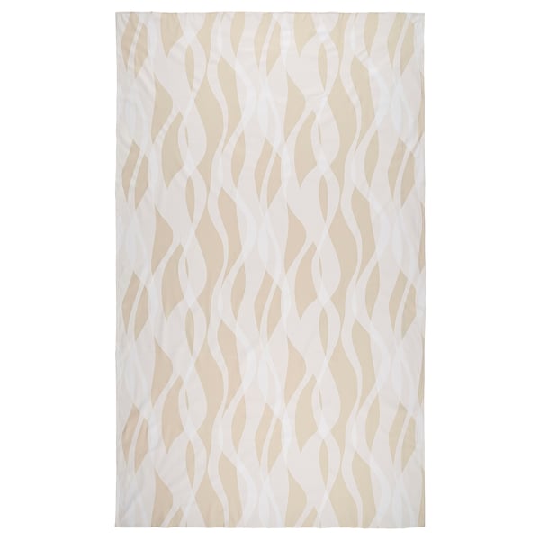 IKEA KRUSTISTEL Tablecloth patterned/white light beige 57x94 "