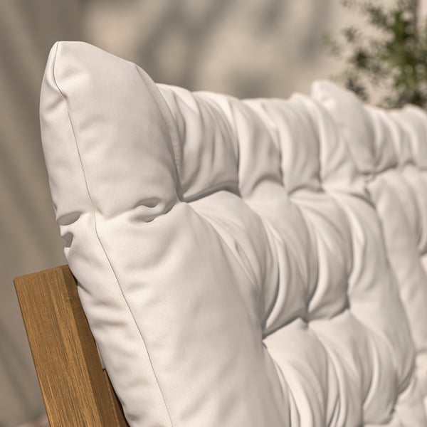 IKEA KUDDARNA Back Cushion Outdoor Light Grey-beige 24 3/8x17 3/8 "