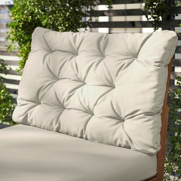 IKEA KUDDARNA Back Cushion Outdoor Light Grey-beige 24 3/8x17 3/8 "