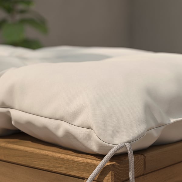 IKEA KUDDARNA Bench Pad Outdoor Light Grey-beige 47 1/4x15 3/4 "