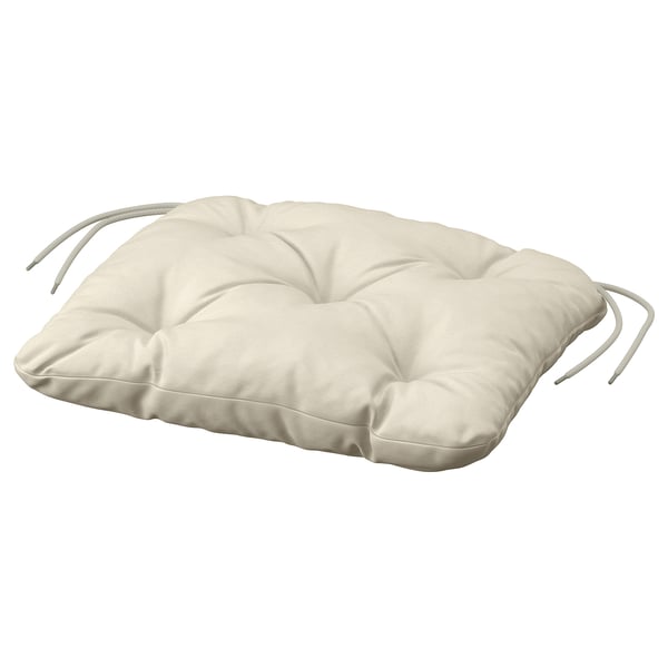 IKEA KUDDARNA Chair pad outdoor light grey-beige 14 1/8x12 5/8 "