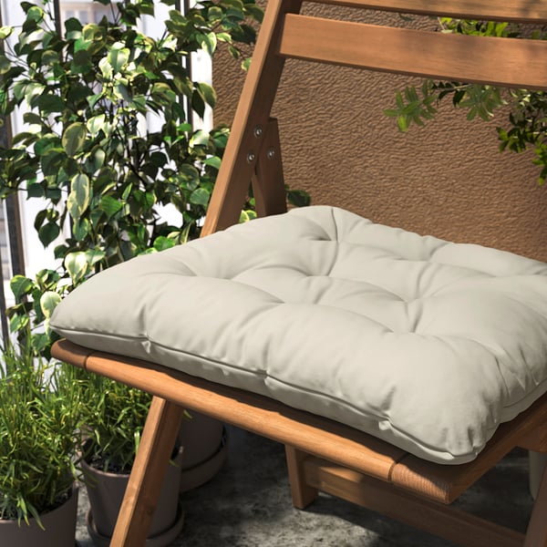 IKEA KUDDARNA Chair Pad Outdoor Light Grey-beige 17 3/8x17 3/8 "
