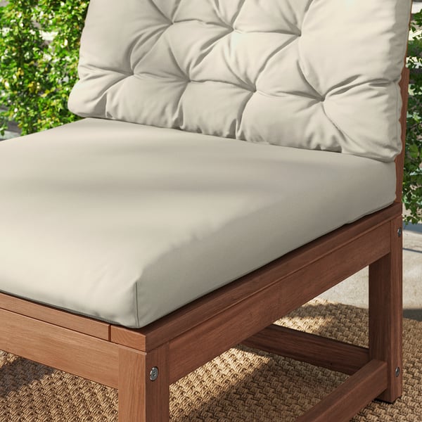 IKEA KUDDARNA Seat Pad Outdoor Light Grey-beige 24 3/8x24 3/8 "