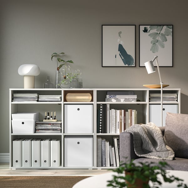 IKEA KUGGIS Storage Box With Lid White 12 ½x12 ½x12 ½ "