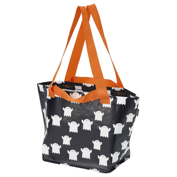 IKEA KUSTFYR Bag ghost black/white 10 ¾x7x10 ¾ " 440 oz