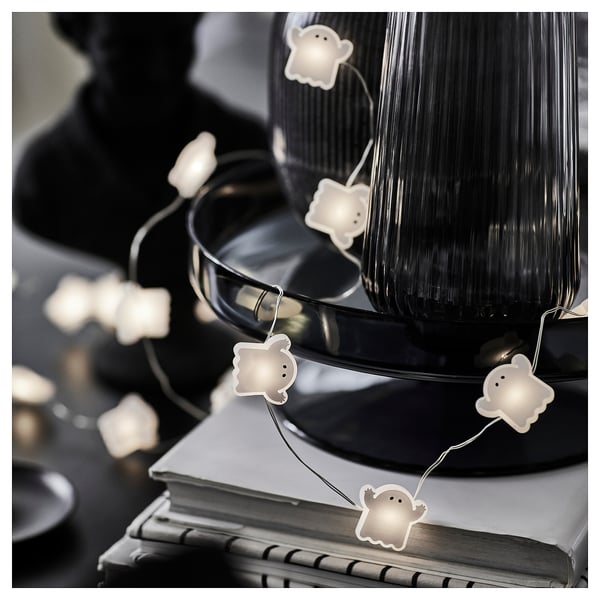 IKEA KUSTFYR LED Lighting Chain With 32 Lights Ghost/battery Operated Indoor