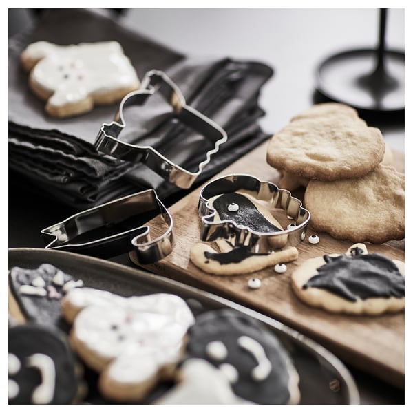 IKEA KUSTFYR Pastry Cutter Set Of 3 Mixed Shapes Stainless Steel