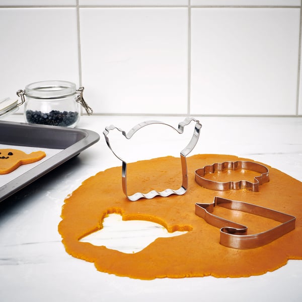 IKEA KUSTFYR Pastry Cutter Set Of 3 Mixed Shapes Stainless Steel