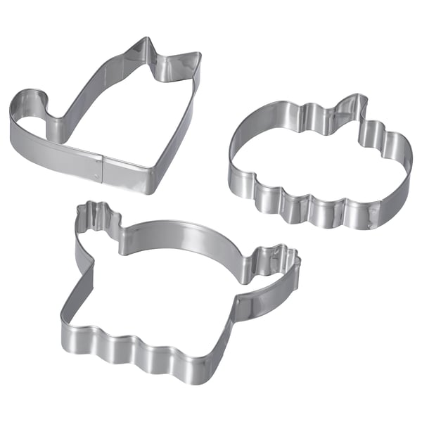 IKEA KUSTFYR Pastry cutter set of 3 mixed shapes stainless steel