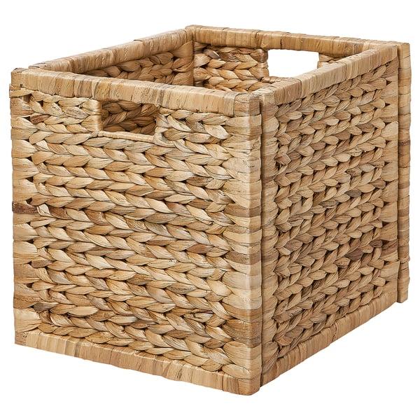 IKEA LABBSAL Basket handmade water hyacinth 12 ½x13 ½x12 ½ "