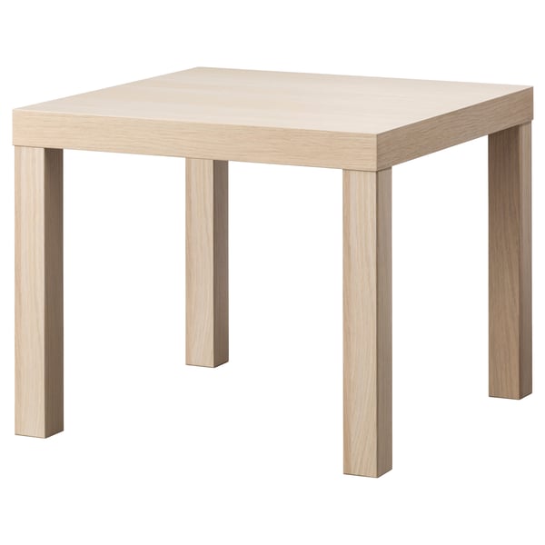 IKEA LACK Side table white stained oak effect 21 5/8x21 5/8 "