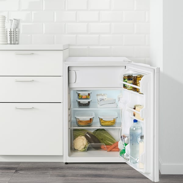 IKEA LAGAN Fridge With Freezer Compartment Compact/white 4.0 Cu.ft