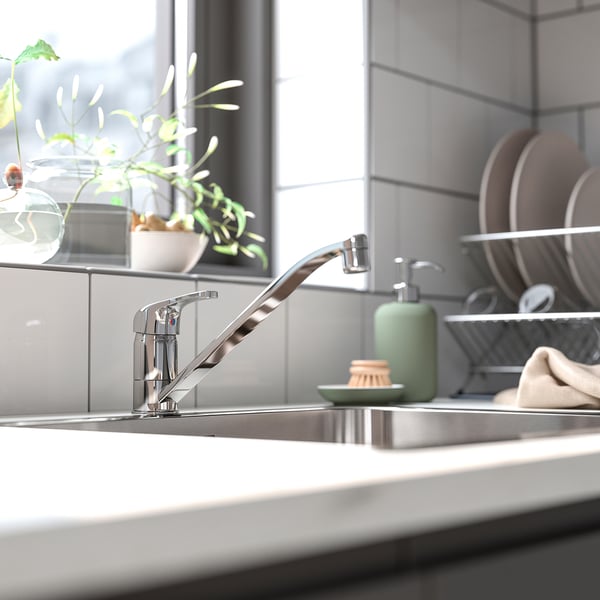 IKEA LAGAN Single Lever Kitchen Faucet Chrome Plated