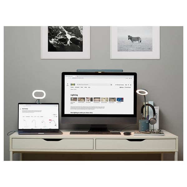 IKEA LAGERGÅNG LED Lamp For Screen Dimmable/turquoise