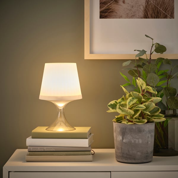 IKEA LAMPAN LED Portable Lamp Battery Operated Adjustable Color/outdoor White 9 ½ "