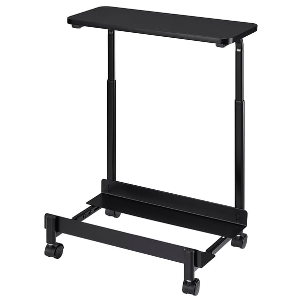 IKEA LÅNESPELARE Computer Cart With Shelf Black 19 5/8x10 5/8 "