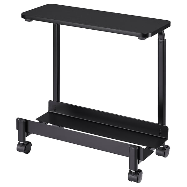 IKEA LÅNESPELARE Computer cart with shelf black 19 5/8x10 5/8 "