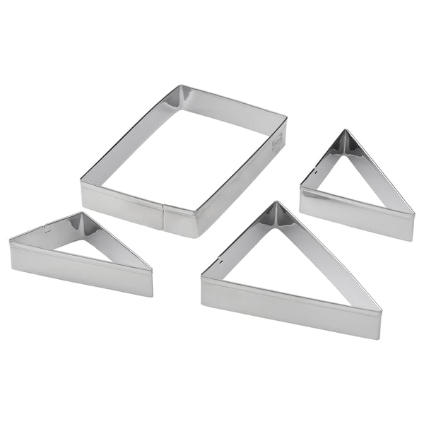 IKEA LÄTTBAKAD Cookie cutter set of 4 stainless steel