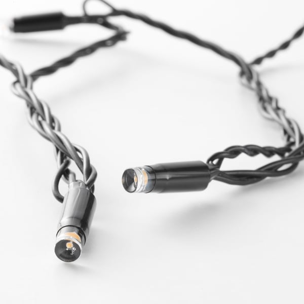 IKEA LEDLJUS LED String Light With 24 Lights Outdoor Black