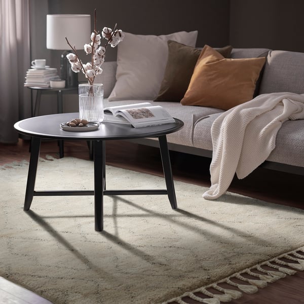 IKEA LENTÅTEL Rug High Pile Beige/handmade 5 ' 7 "x7 ' 10 "