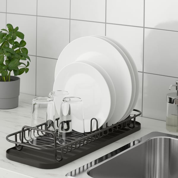 IKEA LILLHAVET Multifunctional Dish Rack Anthracite