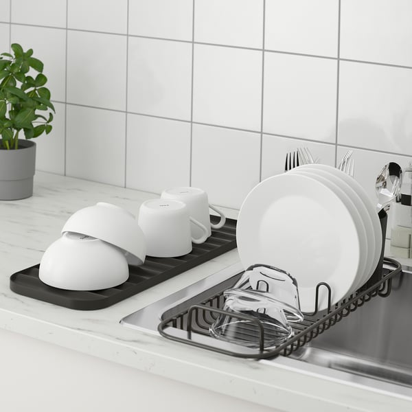 IKEA LILLHAVET Multifunctional Dish Rack Anthracite